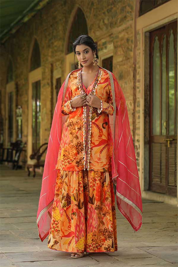 Complete Your Look with a Viscose Crepe Gharara