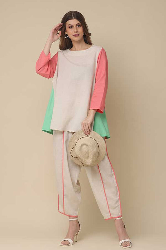 Summer Fusion: Coord Set Featuring Cotton, Flex Rayon, and Cheese Cotton