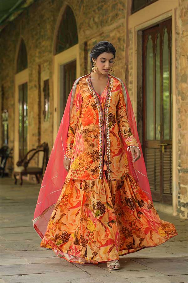 Complete Your Look with a Viscose Crepe Gharara