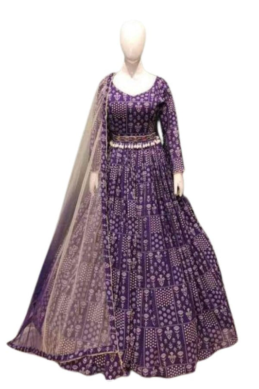 Purple Lehnga