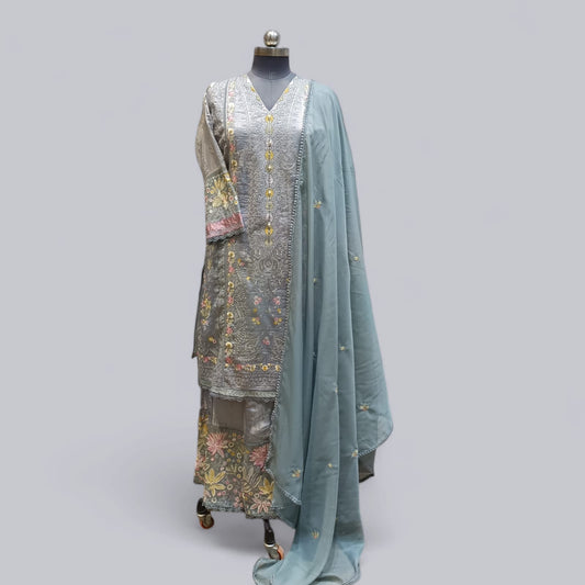 Pakistani Suit 20247 Light Blue